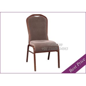 China Metal Wood Look Upholstered Dining Chair (YA-13) on sale