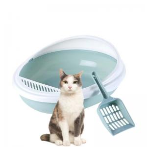 China Egg Ball Shape Semi-Enclosed Cat Litter Box Splash Proof Toilet For Pet Cat on sale
