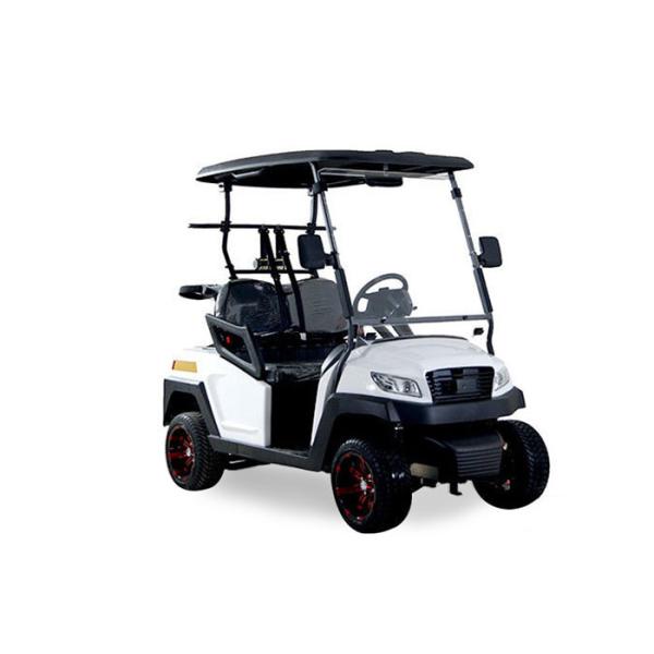 Road Legal 2 Seater Golf Buggy Utility Cart With 48 V Battery Power , white Color