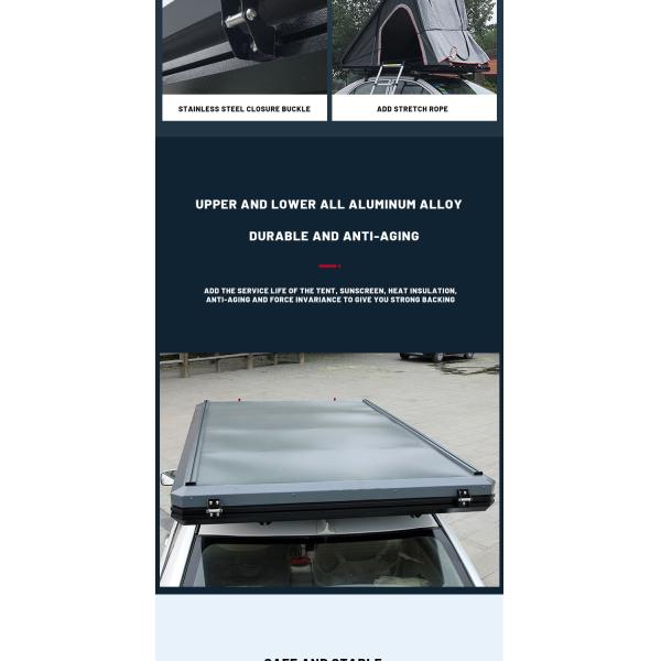 130x205x150cm Aluminum Alloy Four-Season Waterproof Camping Tent Hard Shell Roof