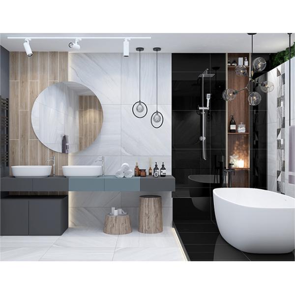 Absolute Black Polished Floor Tiles 600 X 600mm Double Layer Inerrior Tiles