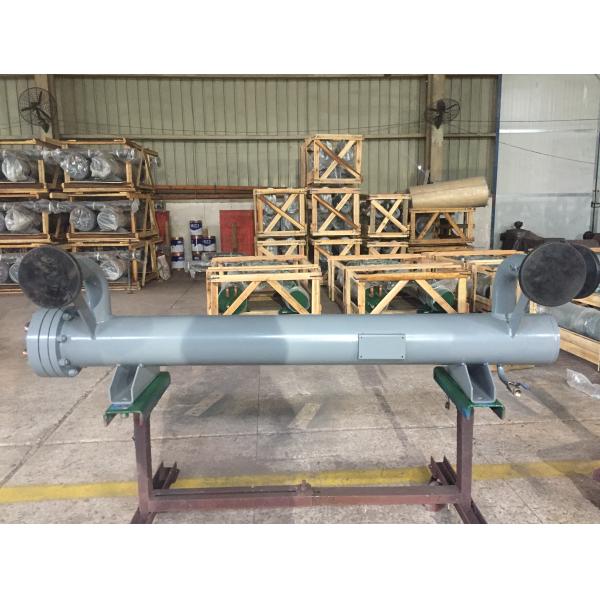 Water Type Sea Water Condenser , Finned Tube Heat Exchanger With Straight Pipes
