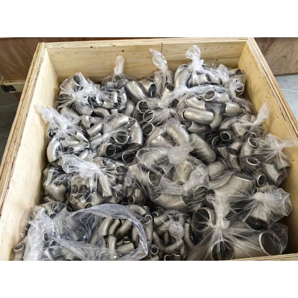 Chemical Plants 316L Stainless Steel Weld Fittings Sand Rolling 45 Degree Stainless Steel Elbow