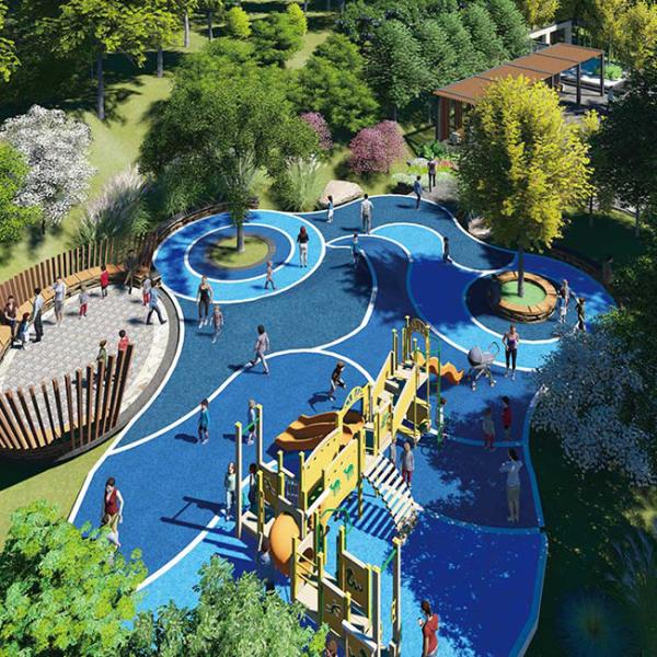 Harmless And Odorless 15mm Rubber Safety Tiles Outdoor Rubber Synthetic Running Track