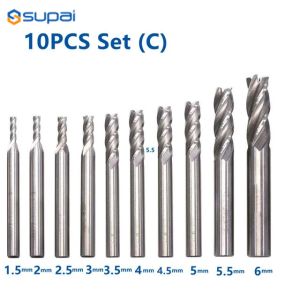 China Square End Coated HSS End Mill  4 Flute 1/4 Inch Diameter on sale