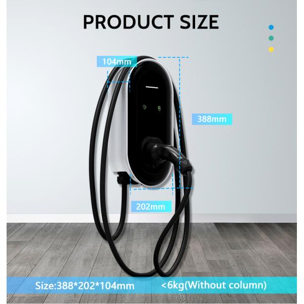 7KW 11KW 22KW Level 2 Fast Charging Station EV Wall Charger 32A Wall Mount AC EV Charger