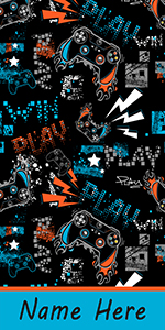 game theme gaming towel for boys