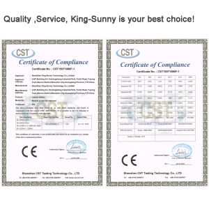 King-Sunny （Shenzhen）Technology Co., ltd Certifications
