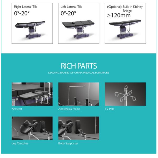 Hospital Surgical Equipment General-Use Electric Operation Theater Table Operating Table