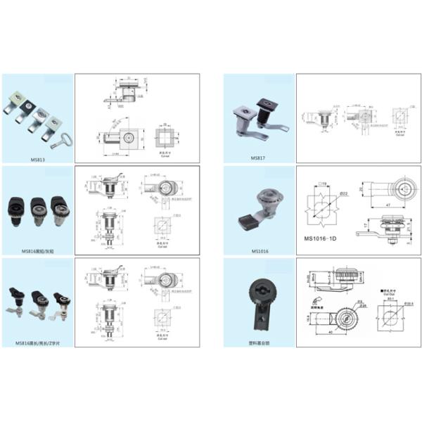 Yacht Ship Distribution Box Cabinet Door Lock Zinc Alloy Chrome Plated Recovery Type Cylindrical Lock Elevator Lock