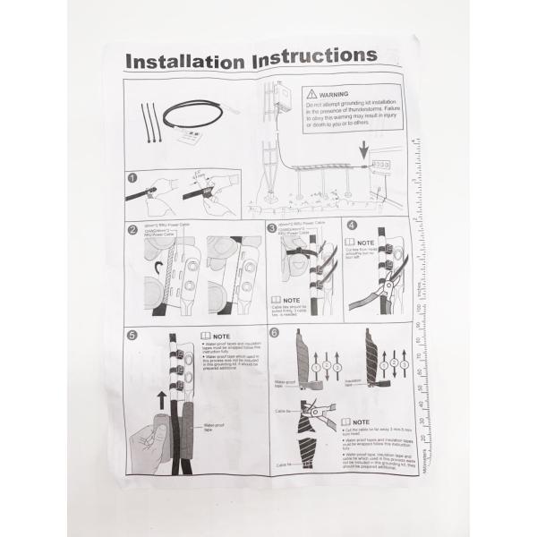 Lightning Protect Earth Cable Grounding Kit For RRU Power Cable