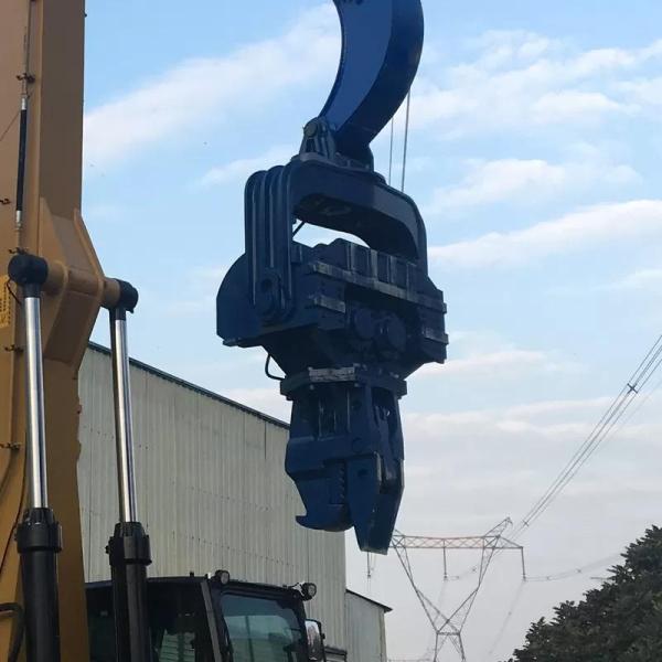3000rpm Mining Excavator Vibro Hammer Mounted 30 Ton Alloy Steel