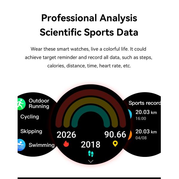 Ip68 Fashion Smart Watch With Bt Calling / Amoled Display