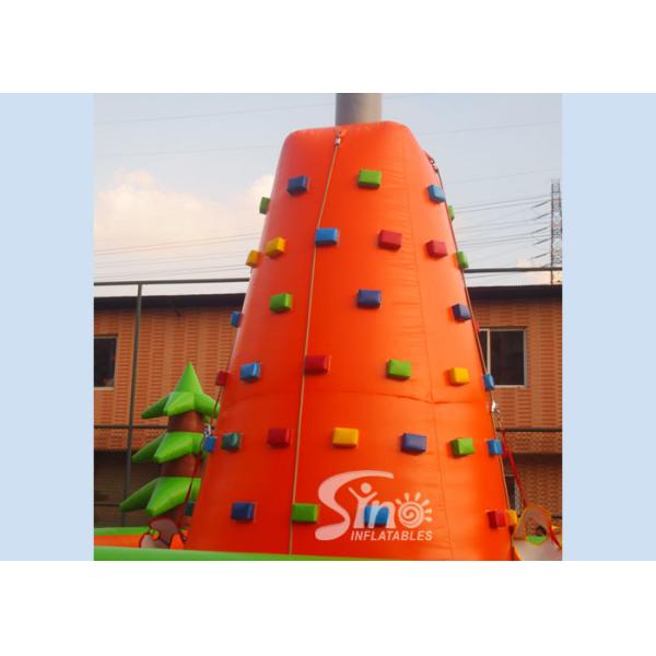 Outdoor kids inflatable rock climbing wall for inflatable sports games activities