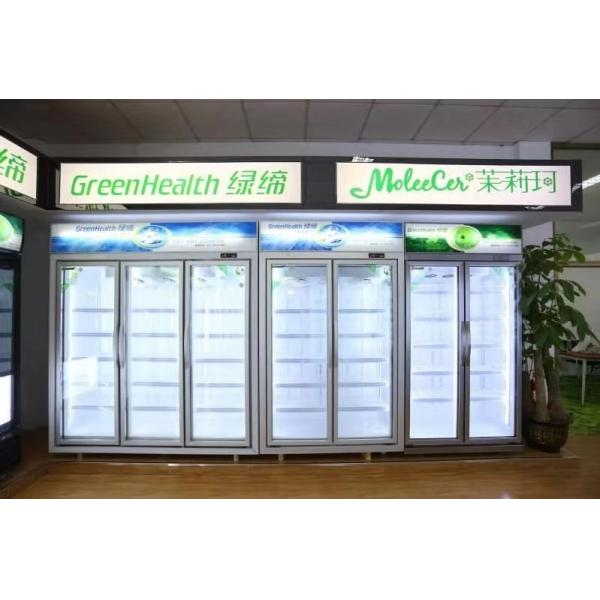 Commercial White Frost Free Single Door Display Freezer With Glass Door