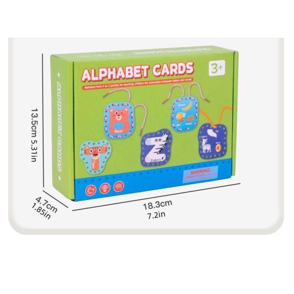 Double Sided Sewing Cards Imagination Development Lacing Toys Games for Children