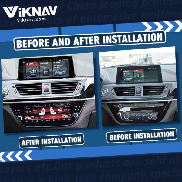 Viknav Car Climate Control For BMW 1 Series 2016-2023 AC Panel Air Conditioning Screen LCD Digital Display