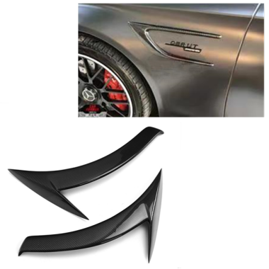 Auto Carbon Fiber Side Fender Air Vent Trim For BENZ C-Class W205 C63 4 Door