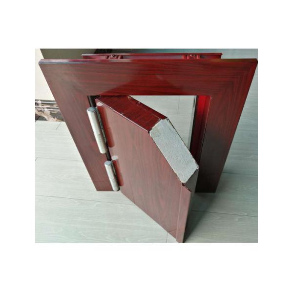 BS EN Swing Entry Fireproof Aluminum Steel Security Front Door