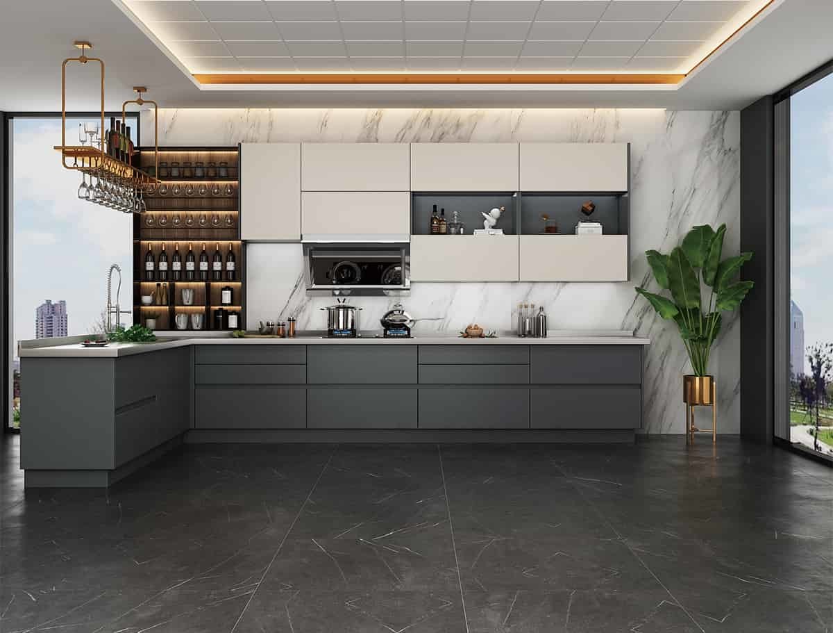 Cheap Seamless 430SS Stainless Steel Kitchen Cabinets ASTM Standard wholesale