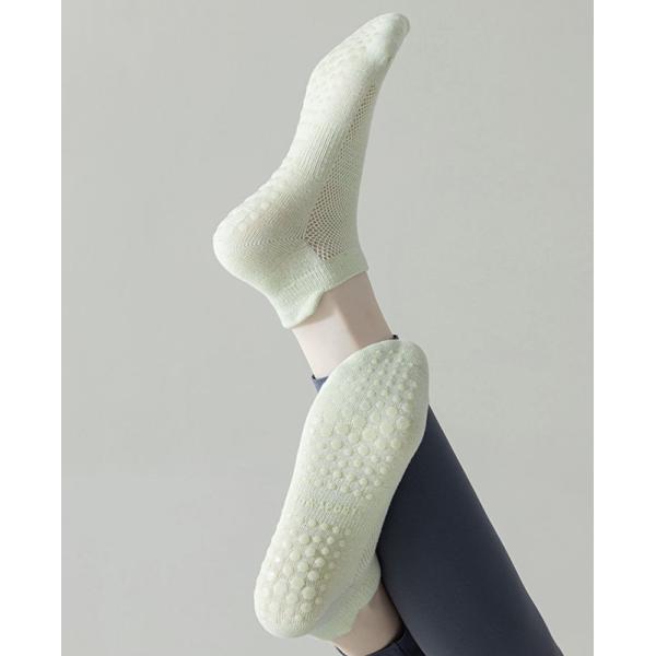 Customizable Breathable Cotton Yoga Socks Anti Slip Pilates Grip Socks