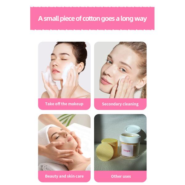 OEM Makeup Remover Cotton Pads Single Layer Salicylic Acid Pad