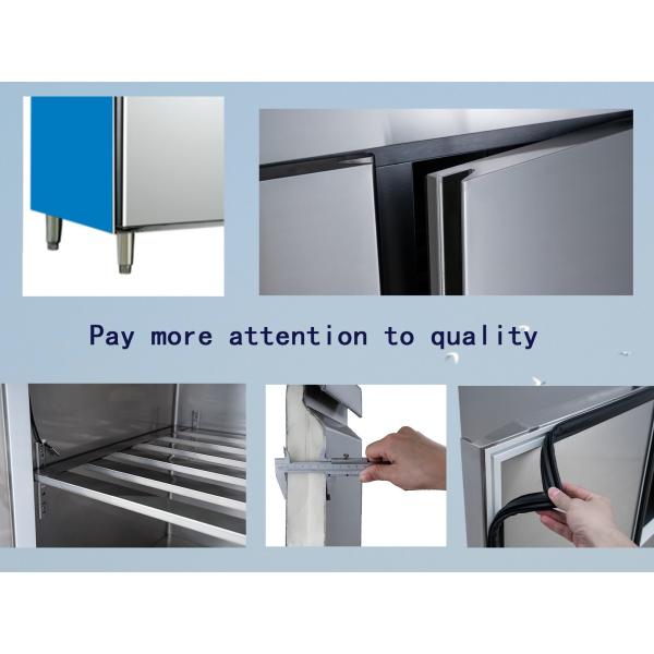 High End 4 Door Commercial Freezer 1500L Direct Cooling Dual Temperature Refrigerator Freezer