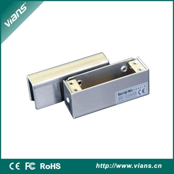 Electronic U Shaped Metal Bracket For Bolt Lock Frameless Glass Door