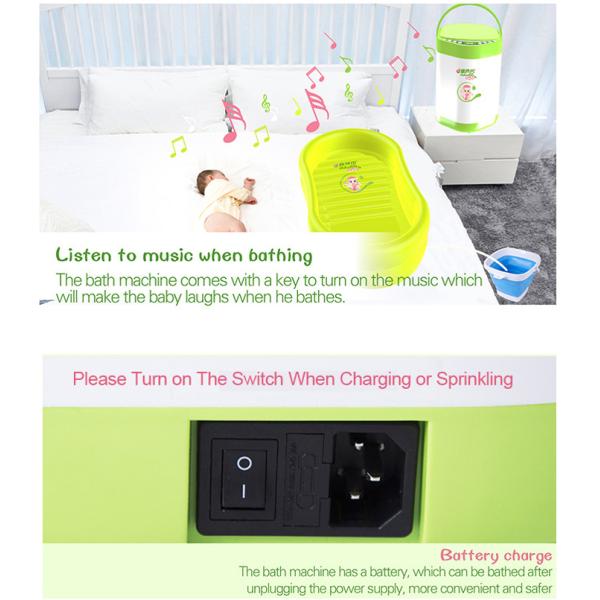 Lightweight Foldable Inflatable Baby Tubs Non Slip 20cm Height