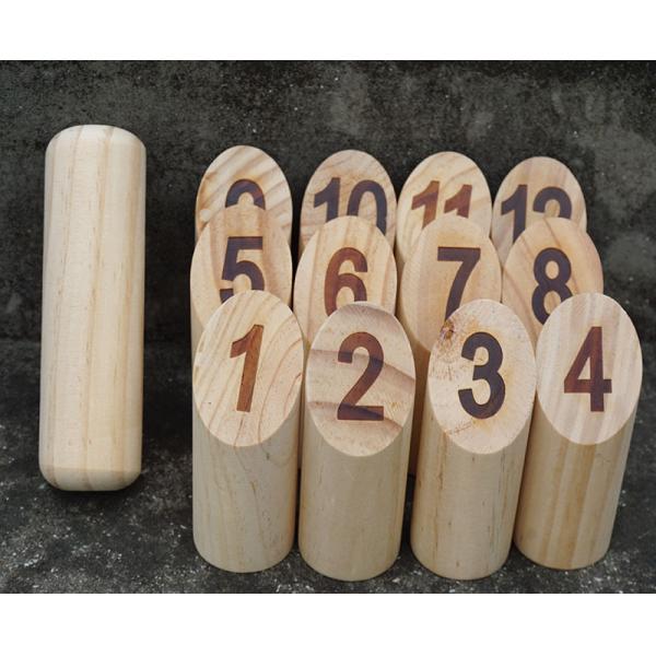 Wooden Set Early Childhood Development Toys Garden Bowling Incline Blocks