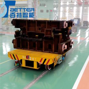 China Supplier Electric Industry Material Transfer Cart Moving on Rail
