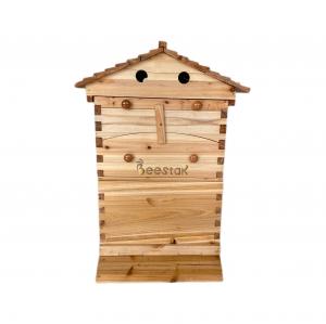 Cheap Chinese Fir Wood Auto Beehive Wax-Coated Unassembled Bee Hives Honey Flow Automatic wholesale