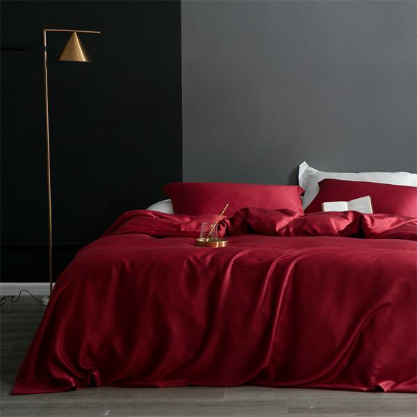 Standard Size Real Silk Duvet Cover Queen King Comforter Cover Solid Color Bedding Set