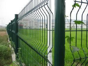 China Metal Curved Panel 3D Garden 3.0mm Roll Top Fencing on sale