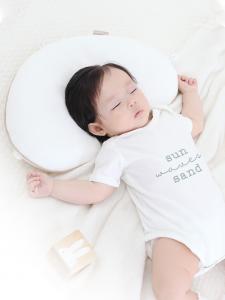 China Rectangle Newborn Baby Pillow Infant Sleep Pillow Support Neck And Head on sale