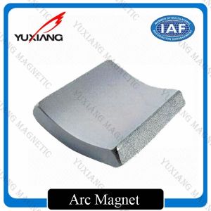China Diametrically Magnetized Neodymium Arc Magnets 54x28x30x35mm Ni Coating on sale