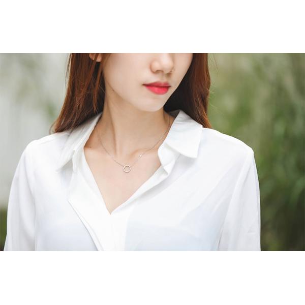 0.22ct 18K Gold Diamond Necklace 12mm 1.8 Grams Open Circle Diamond Pendant