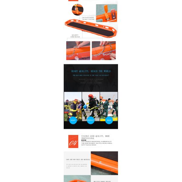 Marine Helicopter Transport Plastic Rescue Basket Stretcher Medical