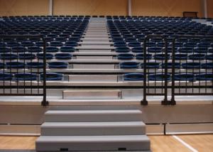 Remotely Controlled Retractable Grandstands / Retractable Stadium Seating For Tennis Hall