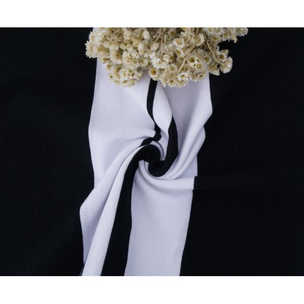 Smooth And Comfortable And Skin-Friendly Striped Knit Fabric For Casual Wear