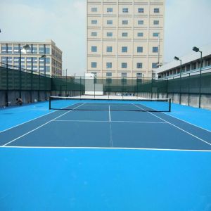 Non Pollution Polyurethaning Outdoor Sports Surfaces High Elasticity