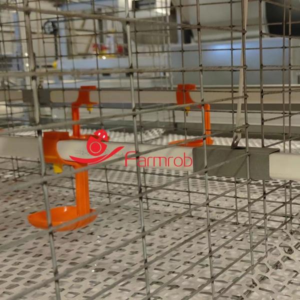 3 Tiers-8 Tiers Poultry Battery Cage System Optimized Consumption Chick Rearing Cage