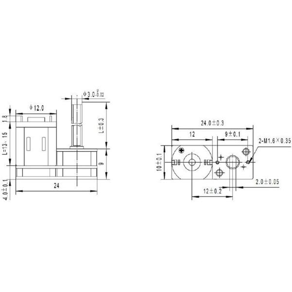 5VDC-12VDC N20 Motor With Gear Reduction Variable Speed Gear Reduction Motor