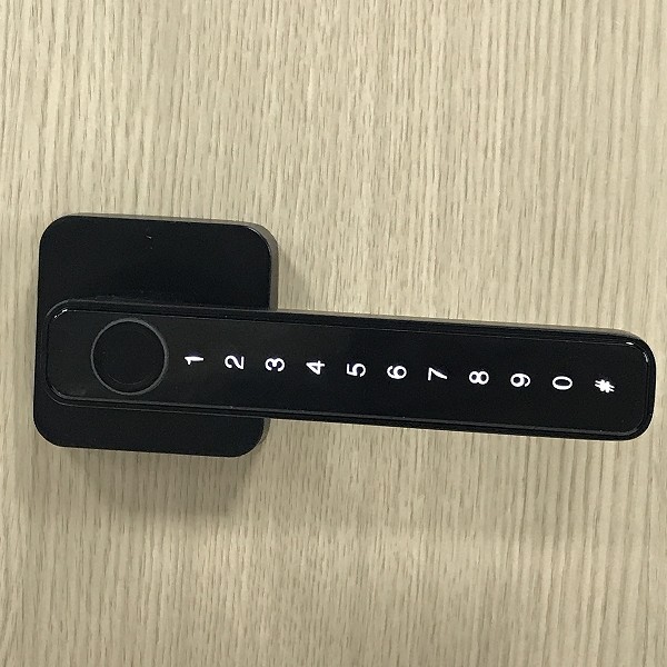 Black Fingerprint Keypad Door Lock Zinc Alloy For Office / Room