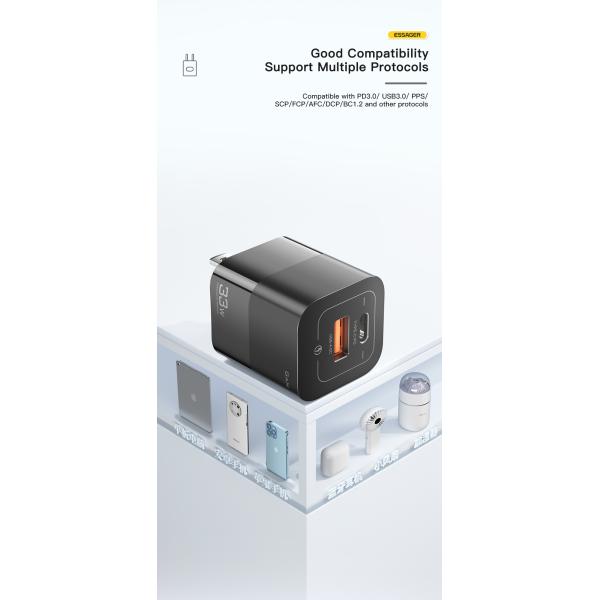 Essager USB Type C GaN Cellphone Fast Charger 33W