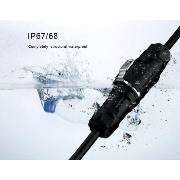 CNLINKO M12 Professional Electrical 2 Pin Extension Wire Connector Cable Waterproof IP68 for Led Lighting