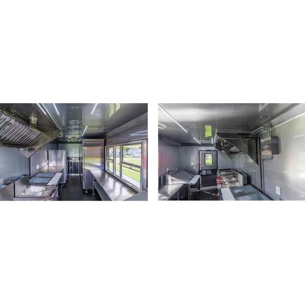 Portable Food Catering Trailer Fully Equipped Mobile Kitchen Easy Maintaining