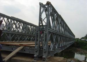 China Deck Type Steel Deck / Wood Deck Steel Truss Bridge Bailey Suspension Bridge on sale