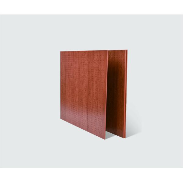 Round Hole Structure Acoustic Perforated Wood Panels 2400mm 0.9NRC CE FSC