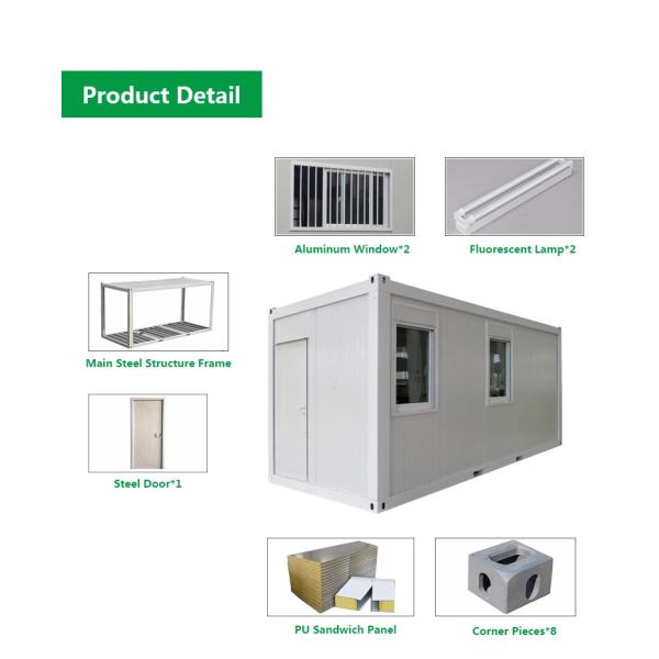 Multiply 5 Layers Luxury Shipping Container House With Glass Door Window